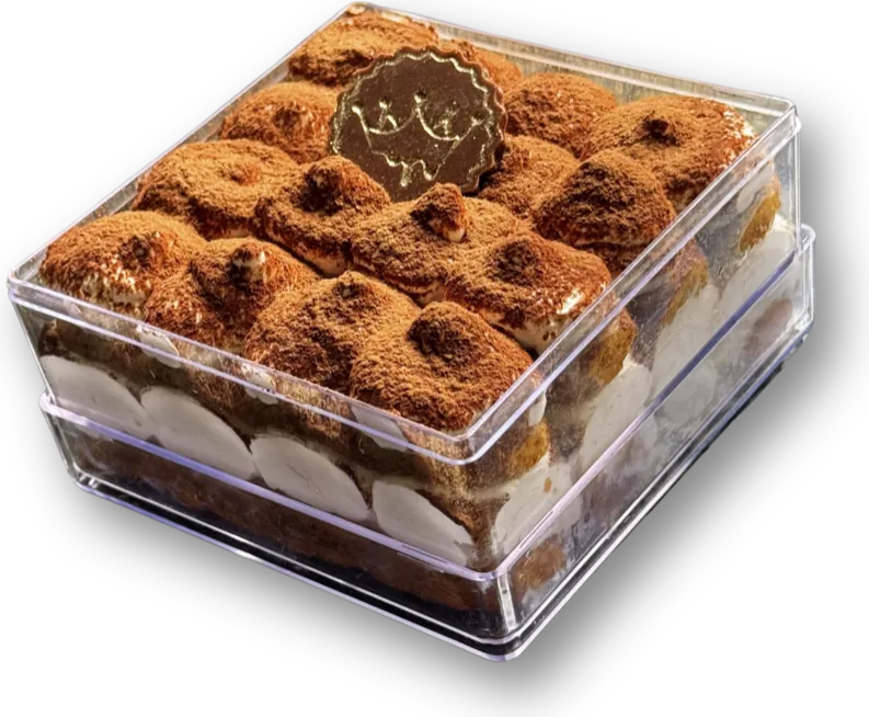 Tiramisù da Dolce Di Castro: creme de queijos, biscoito champanhe e cacau, entregue em Atibaia